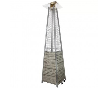 Уличный газовый обогреватель Ställeh Pyramid x 4 Rattan Grey